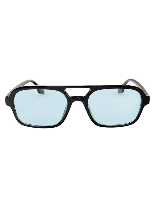 Óculos de Sol Retangular Loud Preto e Azul