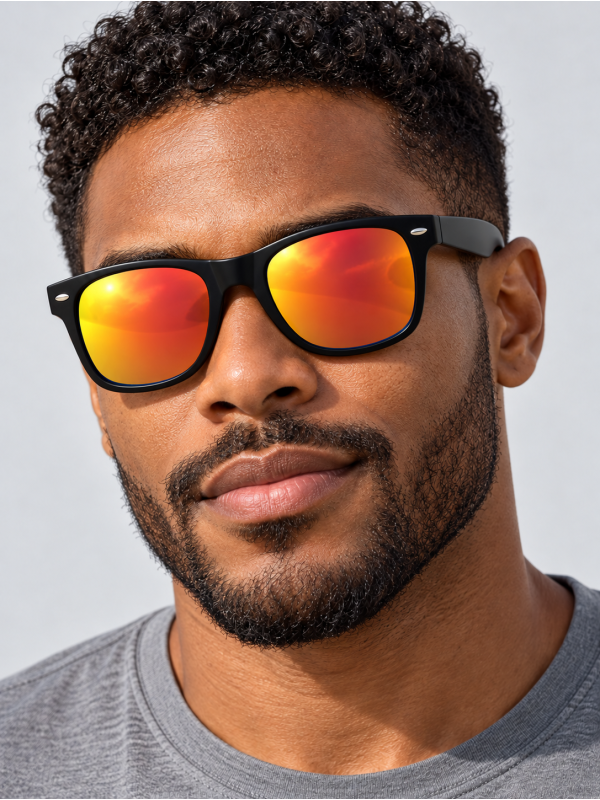 Óculos de Sol Wayfare Preto e Vermelho