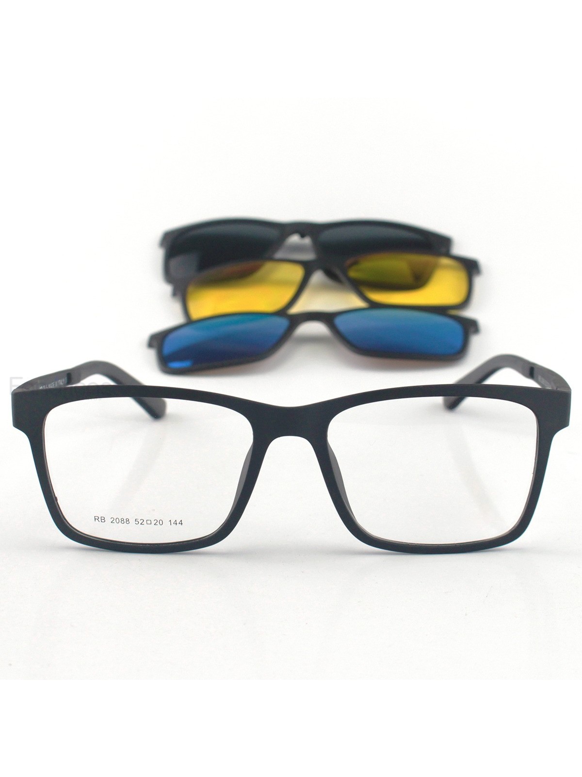 Armação de Óculos Clipon RB2126 3 Lentes Preto