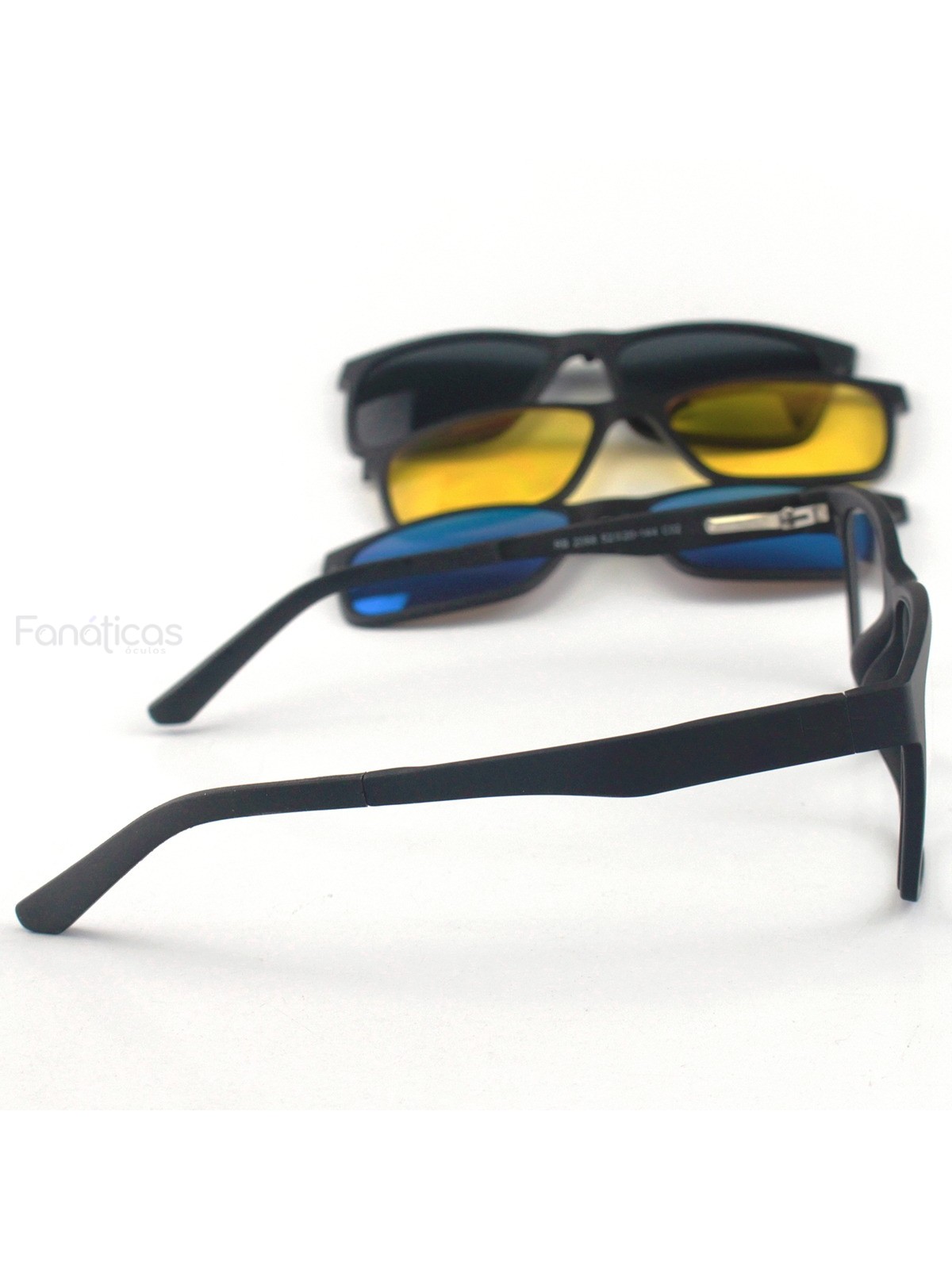 Armação de Óculos Clipon RB2126 3 Lentes Preto