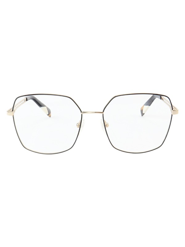 Armação de Óculos Quadrado MT6947 Dourado e Preto