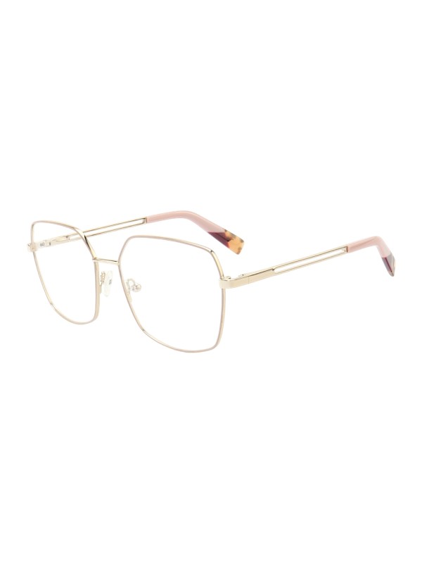 Armação de Óculos Quadrado MT6947 Dourado e Rosa