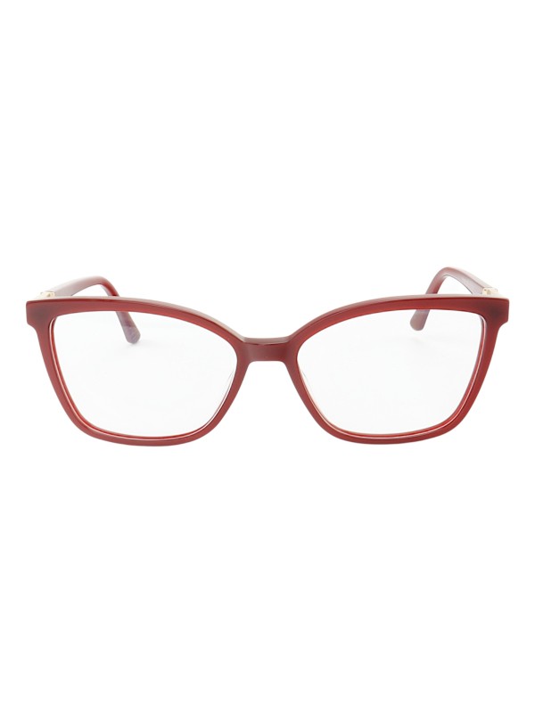 Armação de Óculos Quadrado PY545 Vermelho