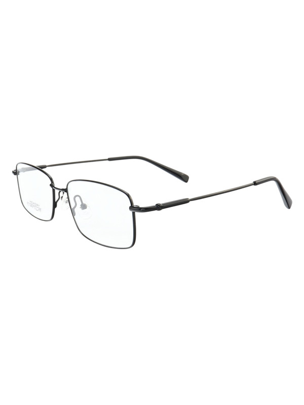 Armação de Óculos Retangular MT6587 Memory Titanium Preto
