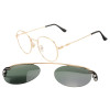 Armação de Óculos Clipon Round RB6168 Dourado e Lente Verde