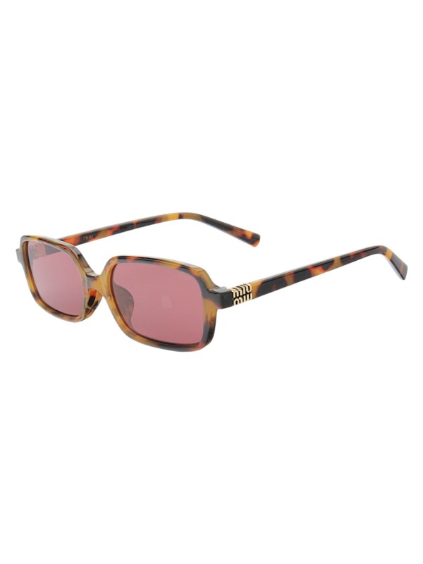 Óculos de Sol Retangular MM 8904 Tartaruga e Lente Roxa