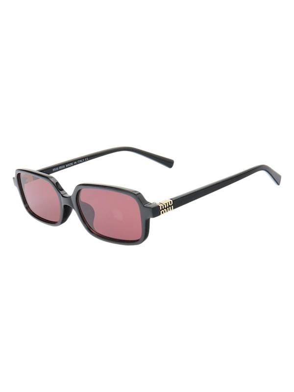 Óculos de Sol Retangular MM 8904 Preto e Lente Roxa