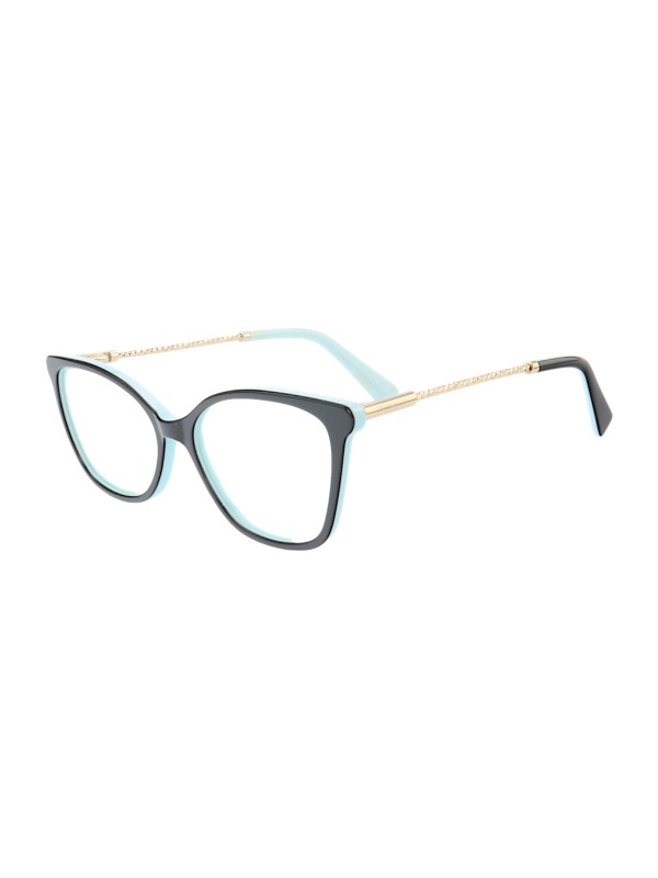 Armação de Óculos Quadrada TF3050 Preto e Azul
