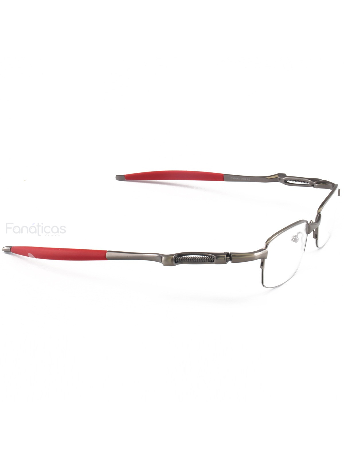 Armacao de Óculos Coilover Molinha OX5043 Grafite e Vermelho