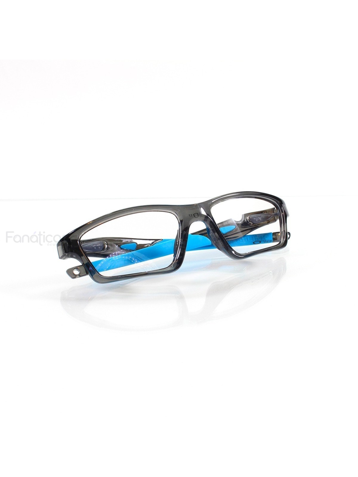 Armacao de Óculos Crosslink OX8031 Cinza Translúcido e Azul