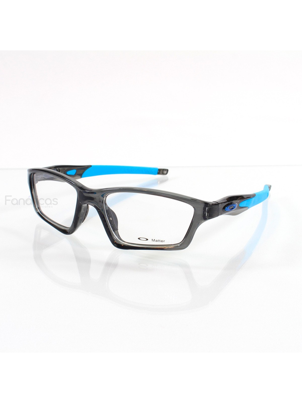 Armacao de Óculos Crosslink OX8031 Cinza Translúcido e Azul