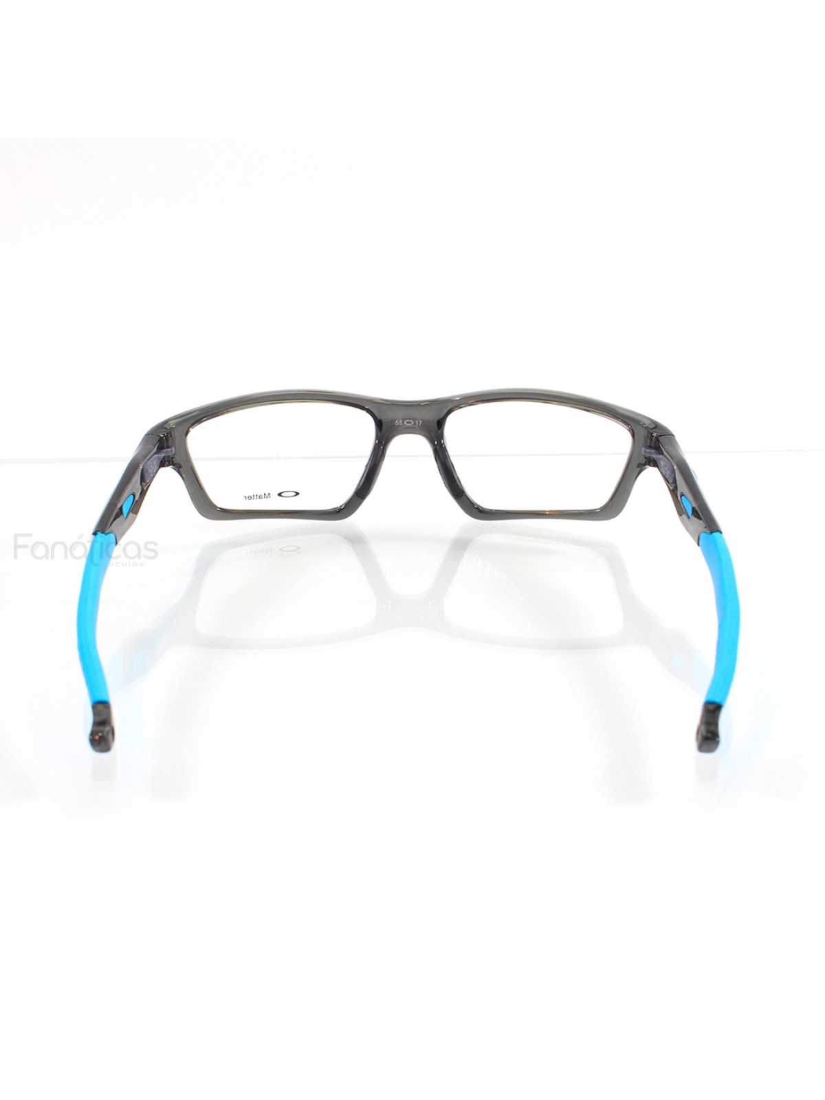 Armacao de Óculos Crosslink OX8031 Cinza Translúcido e Azul