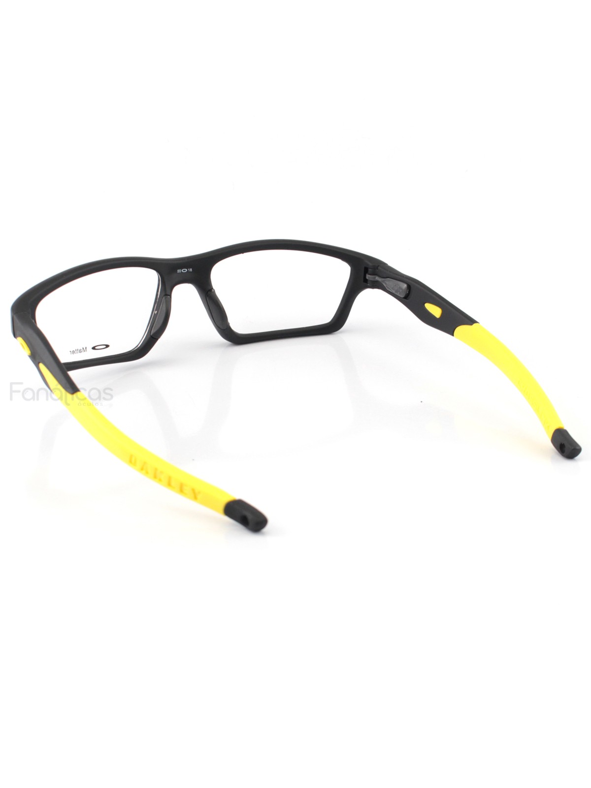 Armacao de Óculos Crosslink OX8031 Preta e Amarelo