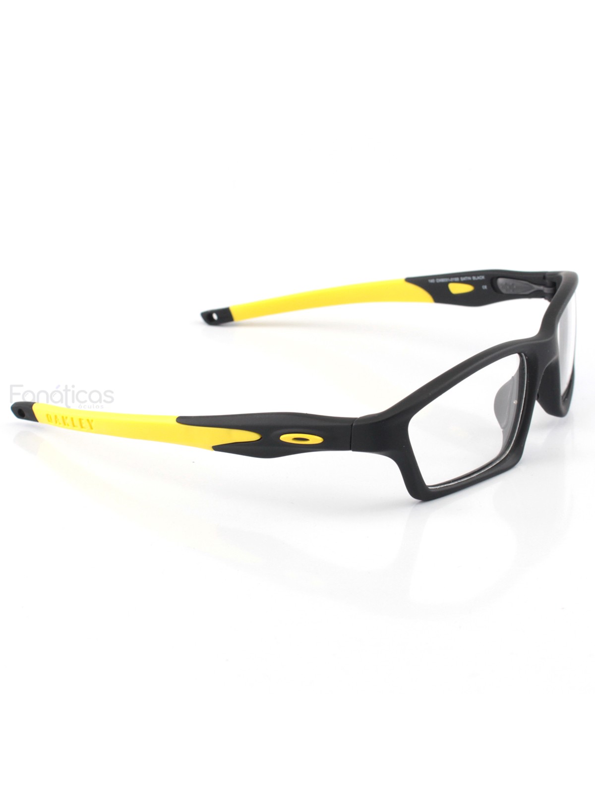 Armacao de Óculos Crosslink OX8031 Preta e Amarelo