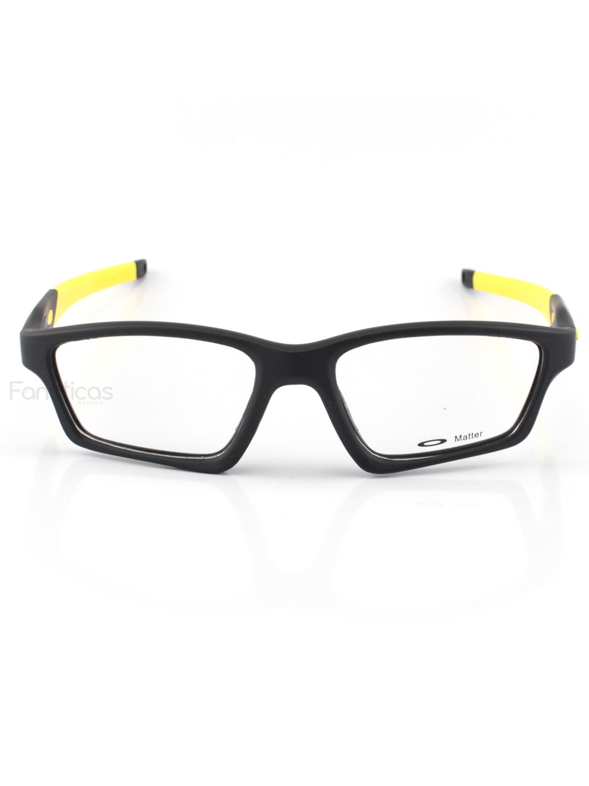 Armacao de Óculos Crosslink OX8031 Preta e Amarelo