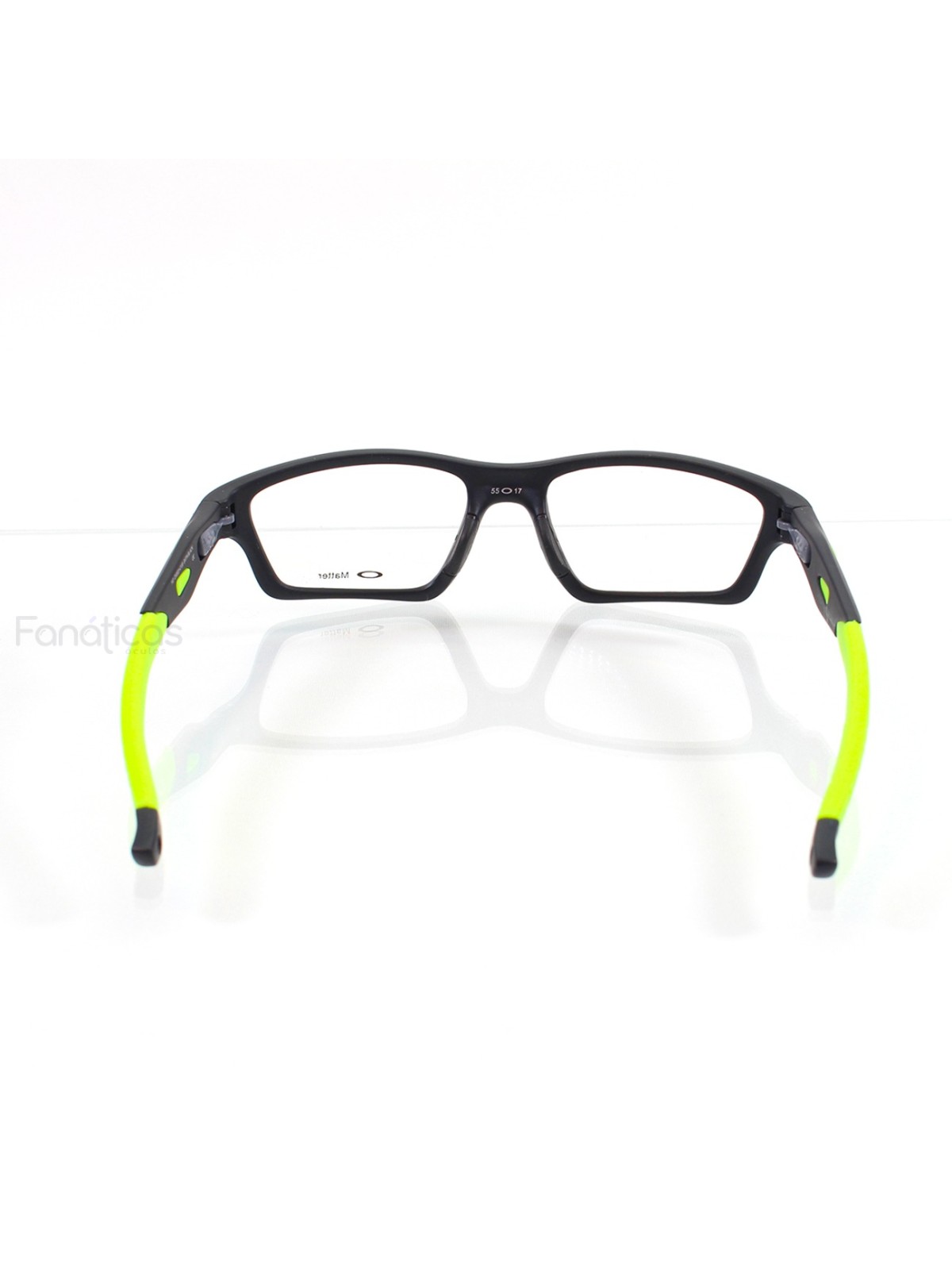 Armação de Óculos Crosslink OX8031 Preta e Verde Limão