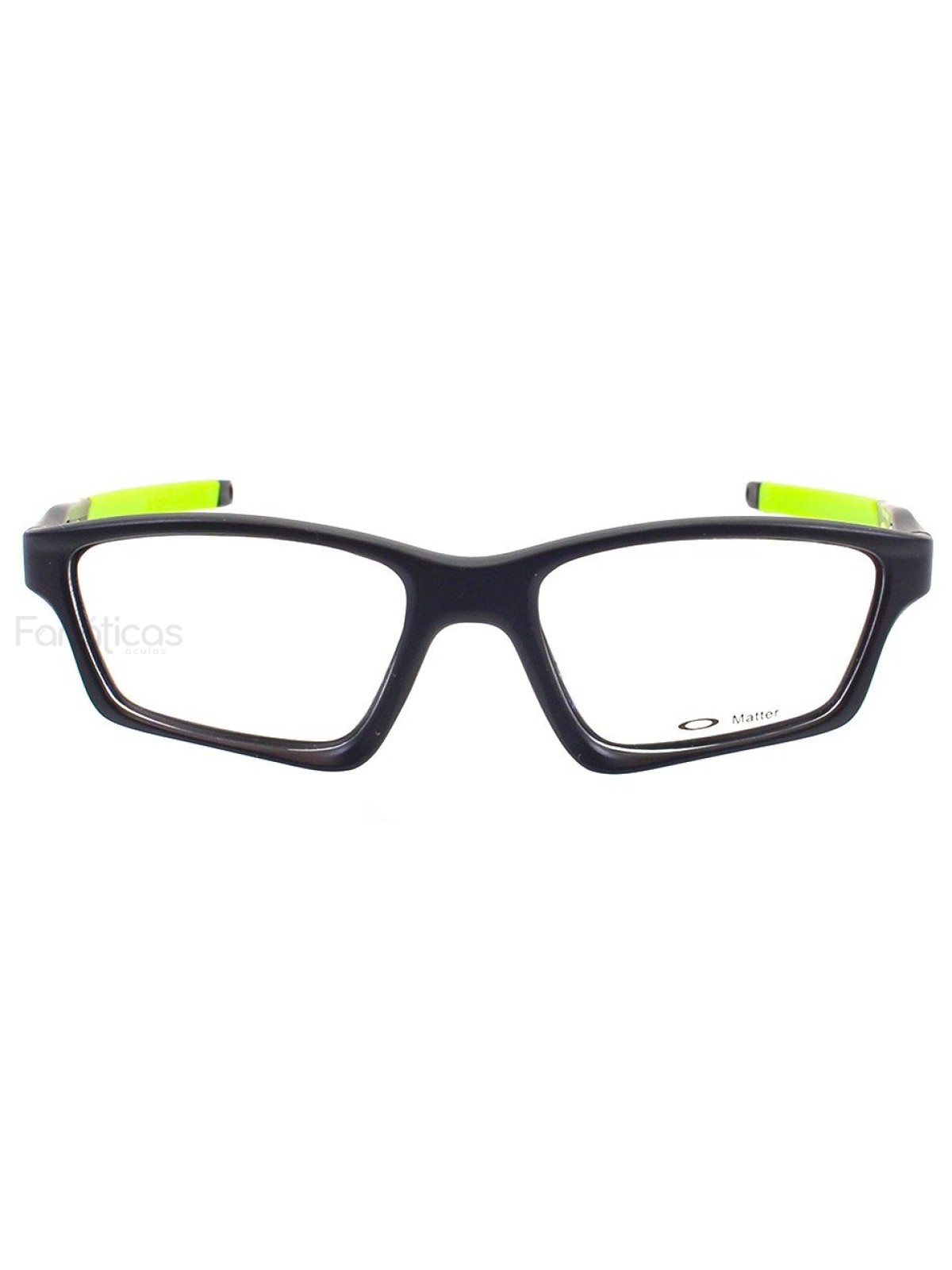 Armação de Óculos Crosslink OX8031 Preta e Verde Limão