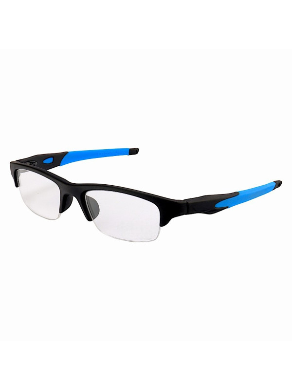 Armacao de Óculos Crosslink OX8038 Meio Aro Preta e Azul
