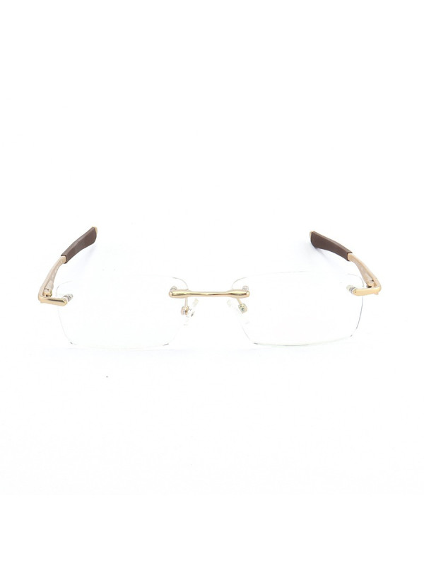 Armação de Óculos Flutuante Sem Aro Wingfold Dourado