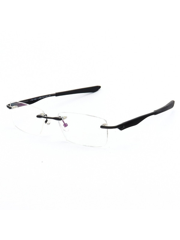 Armação de Óculos Flutuante Sem Aro Wingfold Preto