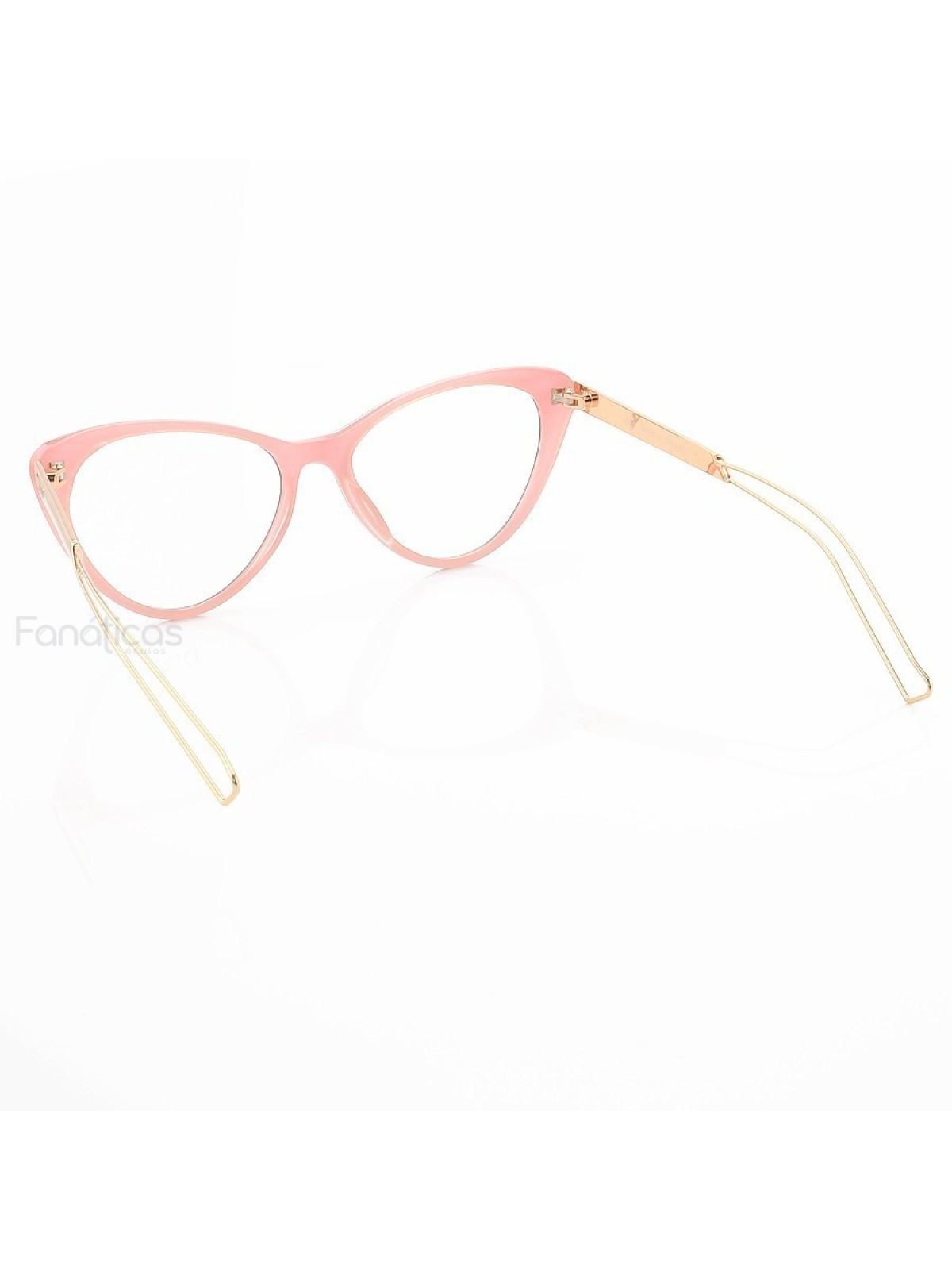 Armação de Óculos Gatinho CD 80633 Preto e Rosa