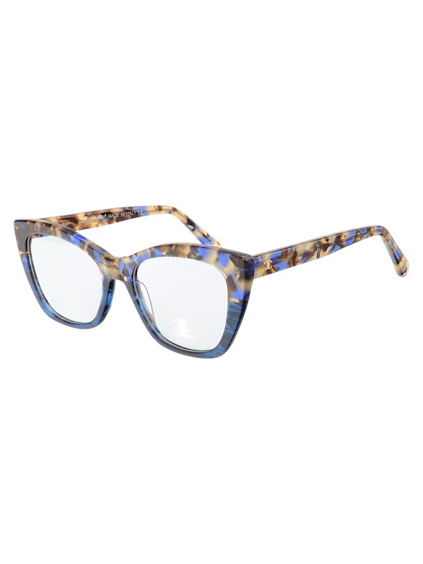 Armação de Óculos Gatinho CH3340 Azul Tartaruga