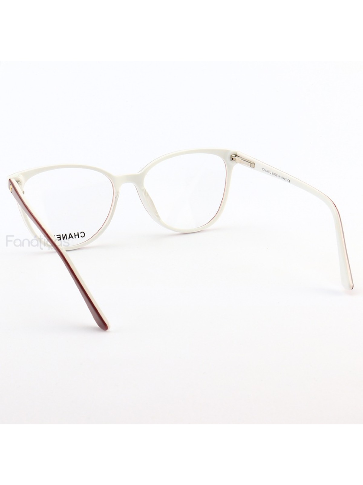 Armação de Óculos Gatinho CH3502 Vermelho e Branco