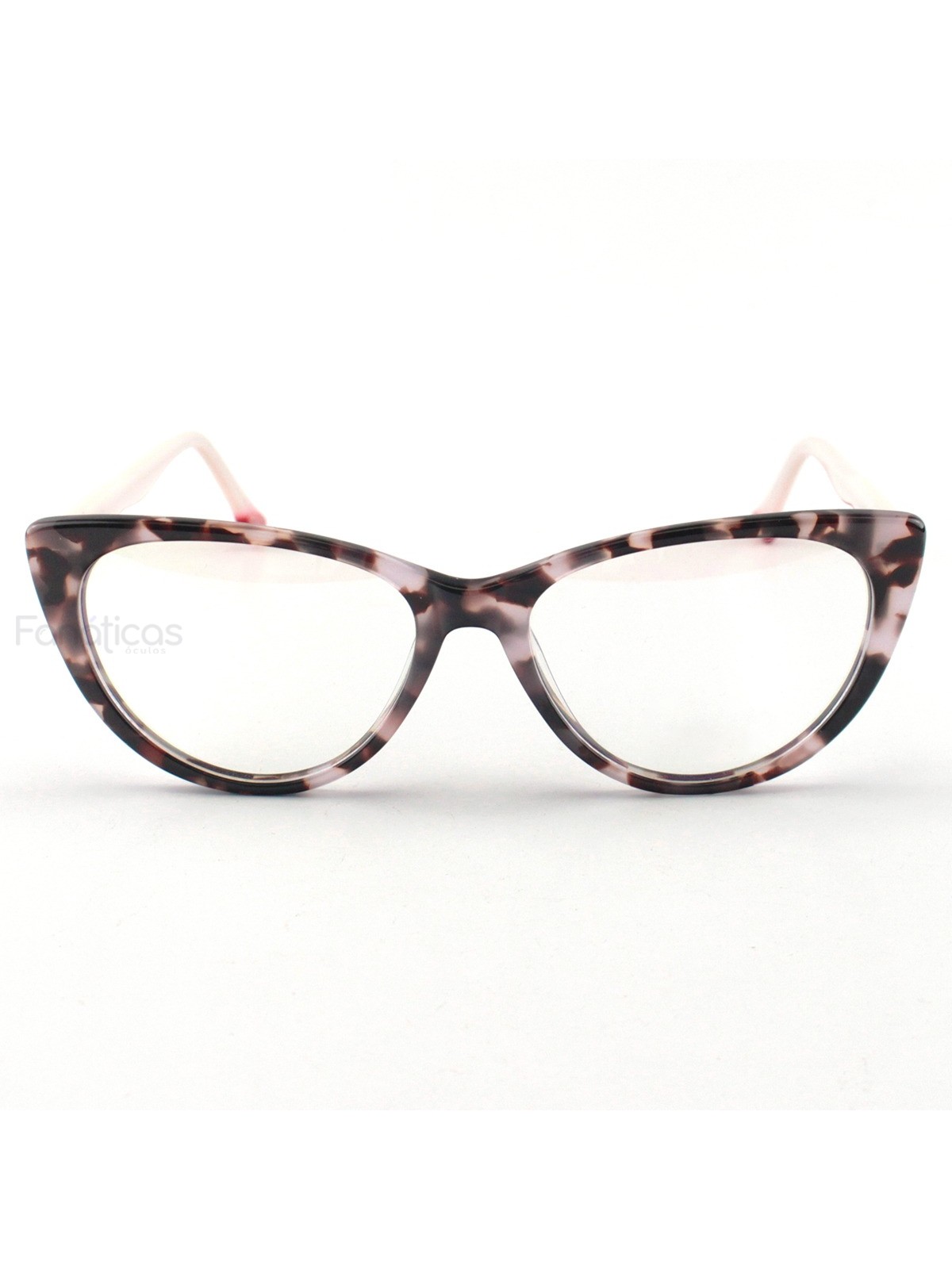 Armacao de Óculos Gatinho CH80512 Sapatinho Rosa Mesclado