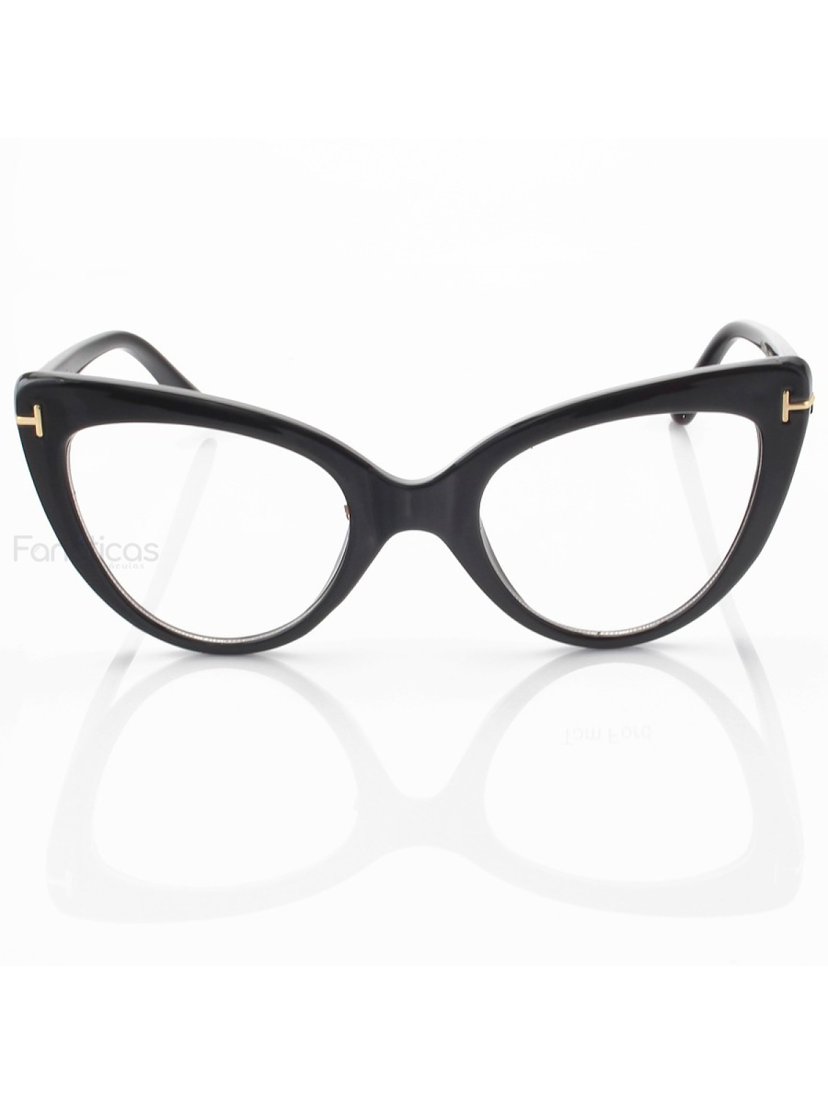 Armação de Oculos Gatinho LQ97398 Preto