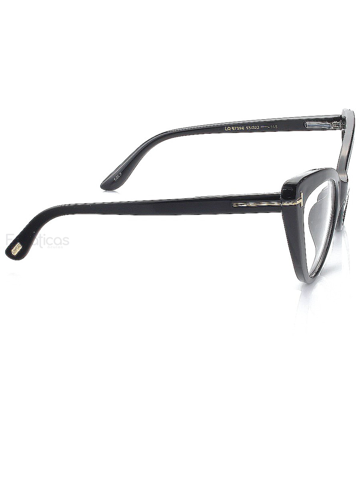 Armação de Oculos Gatinho LQ97398 Preto