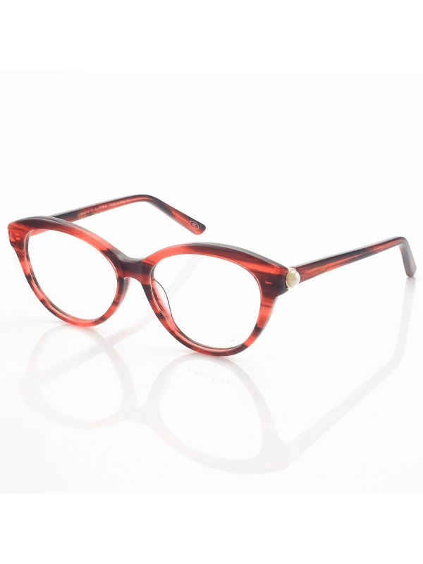 Armação de Oculos Gatinho Mj25 Rosa Rajado