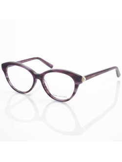 Armação de Oculos Gatinho Mj25 Roxo Rajado