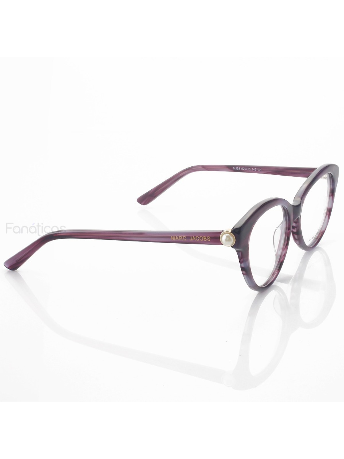 Armação de Oculos Gatinho Mj25 Roxo Rajado