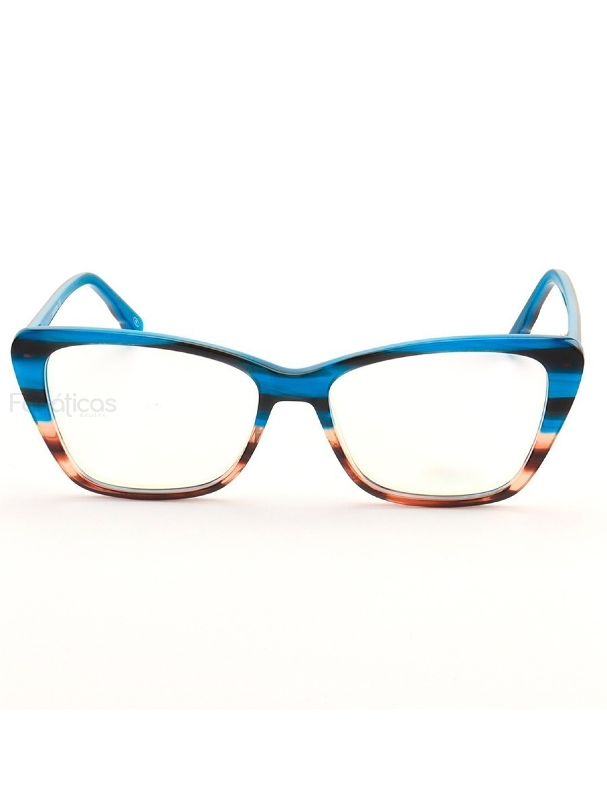 Armação de Óculos Gatinho SK5173 Azul Degrade
