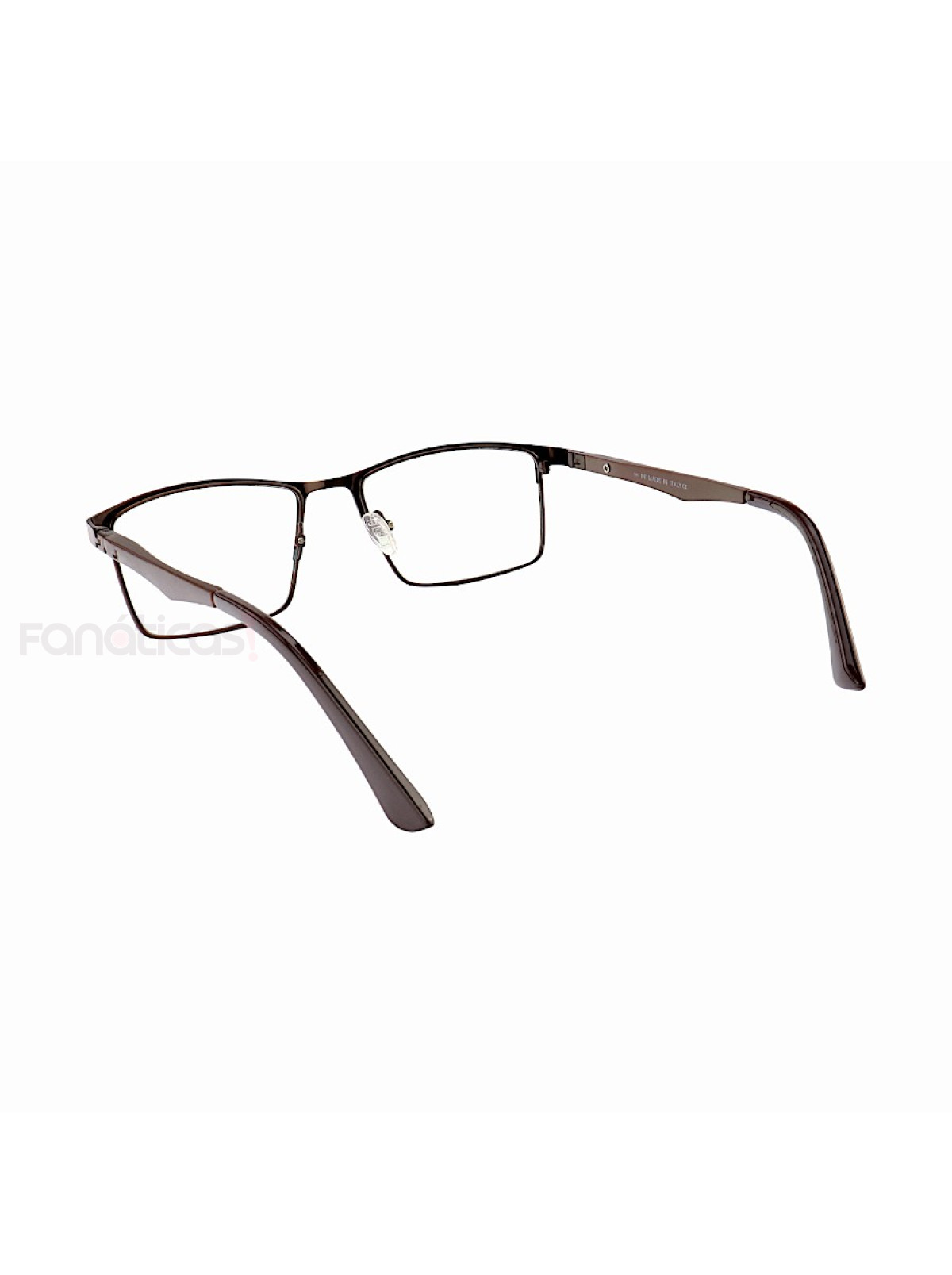 Armação de Óculos Masculina FN9127 Metal Titanium Marrom