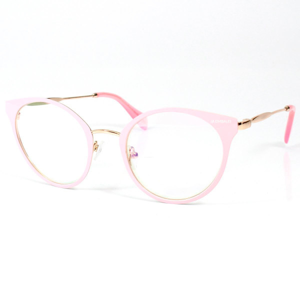 Armação de Óculos Oval 51P - Rosa