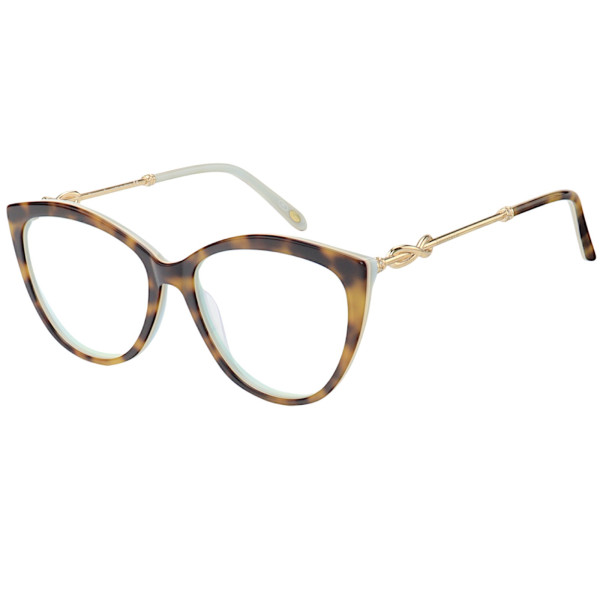 Armação de Óculos Gatinho TF2161B Tartaruga e Verde