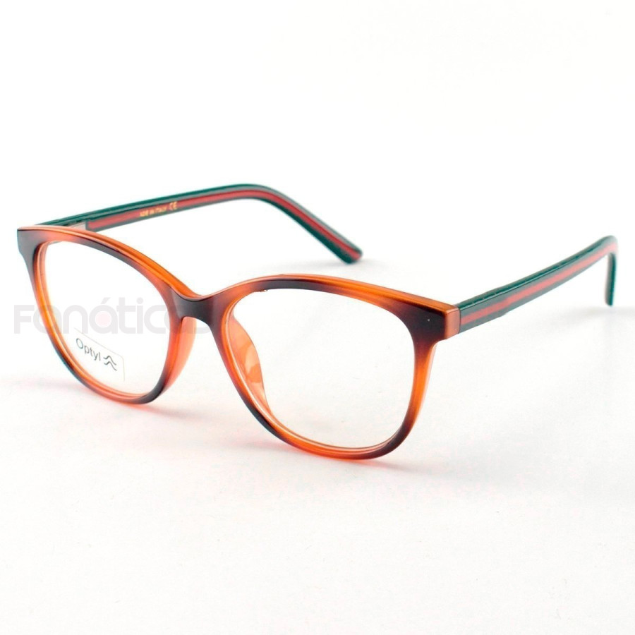 Armacao de Óculos Quadrado GG0402 Tartaruga Classico