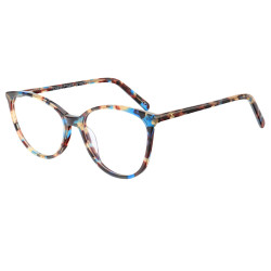 Armação de Óculos Redonda CH3390 Azul Tartaruga