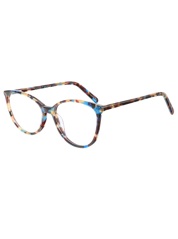 Armação de Óculos Redonda CH3390 Azul Tartaruga