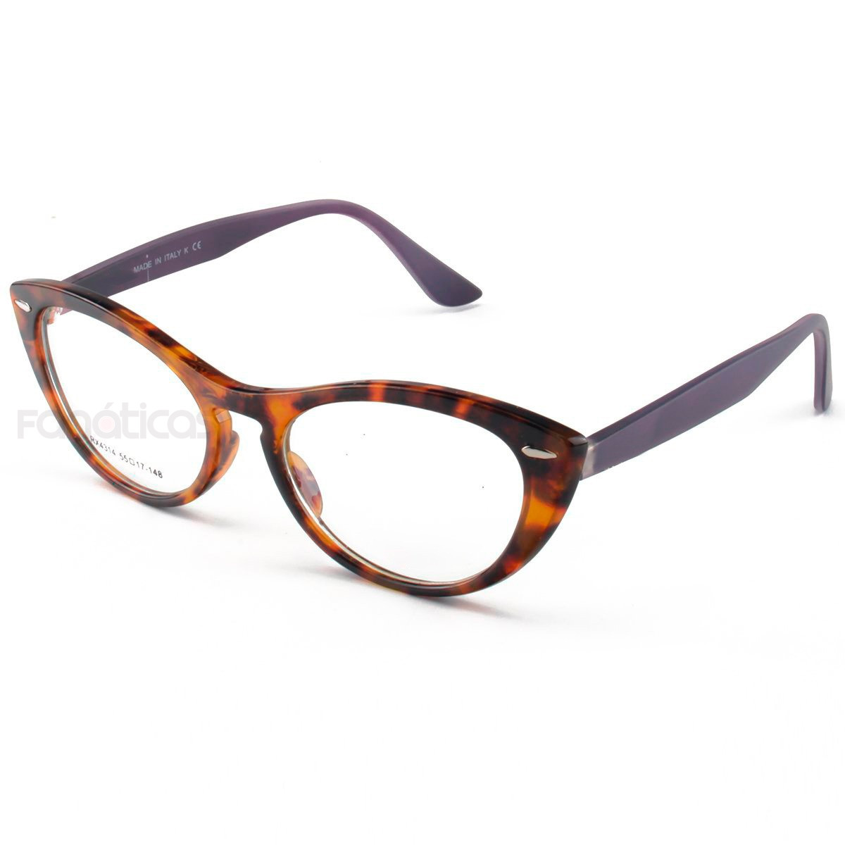 Armação de Óculos Gatinho Nina RX4314 Tartaruga e Roxo