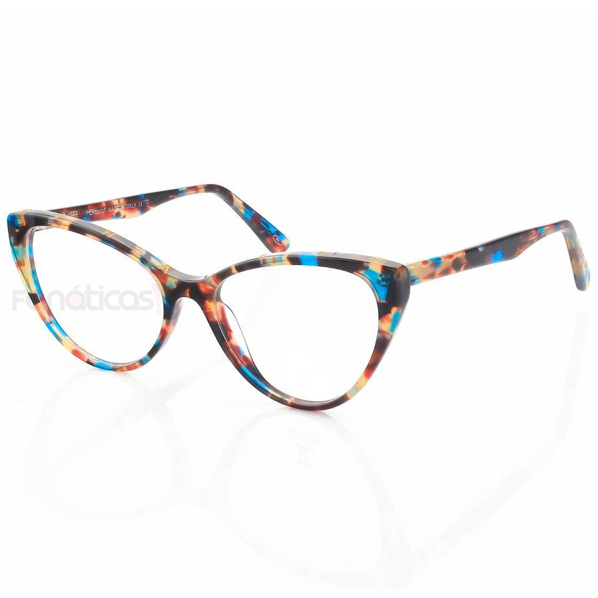 Armação de Óculos Gatinho CH8233 Azul Tartaruga