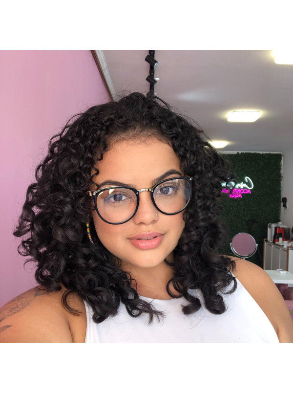 Armação de Óculos Redonda 2334 CD Preto