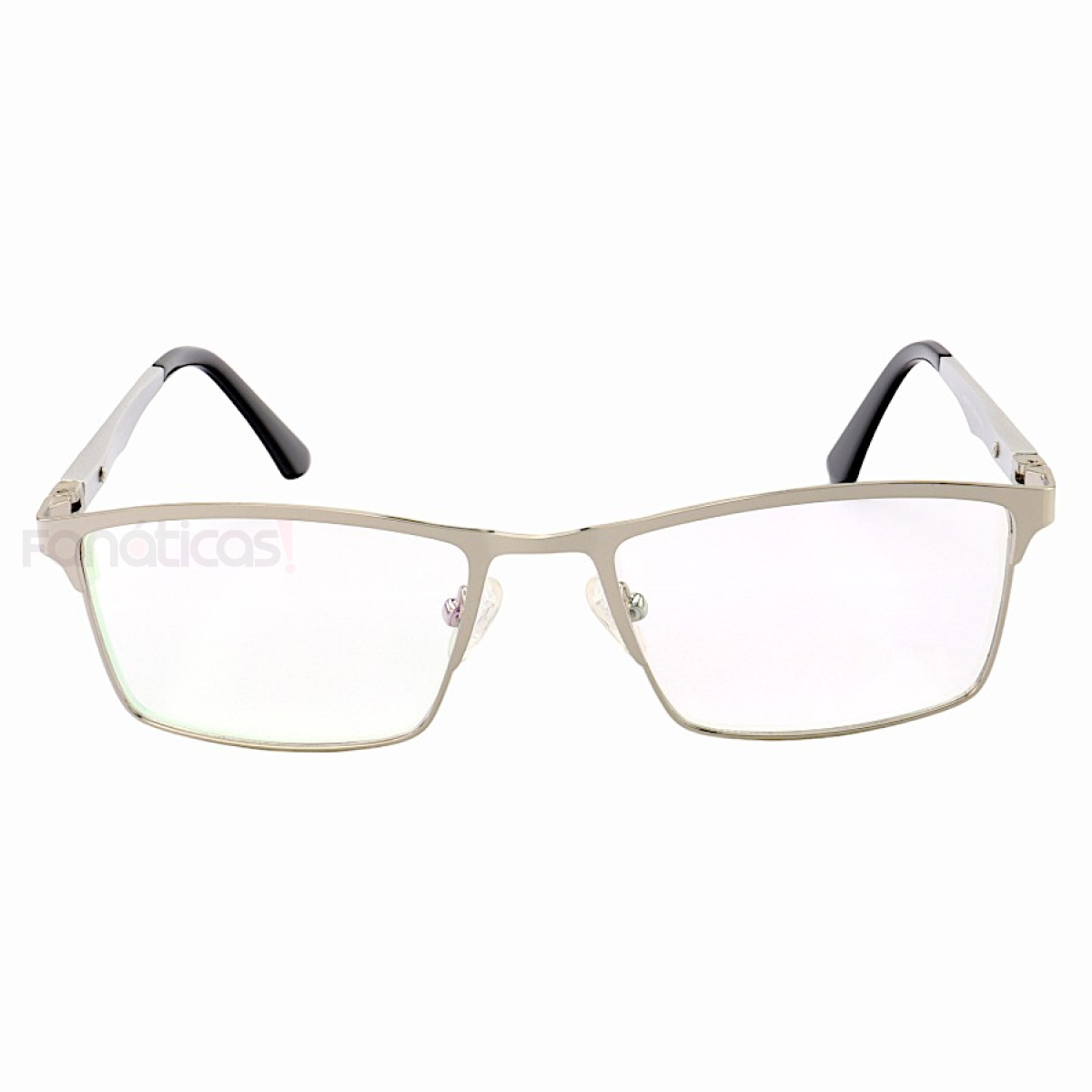 Armação de Óculos FN9127 Metal Titanium Prata e Cinza
