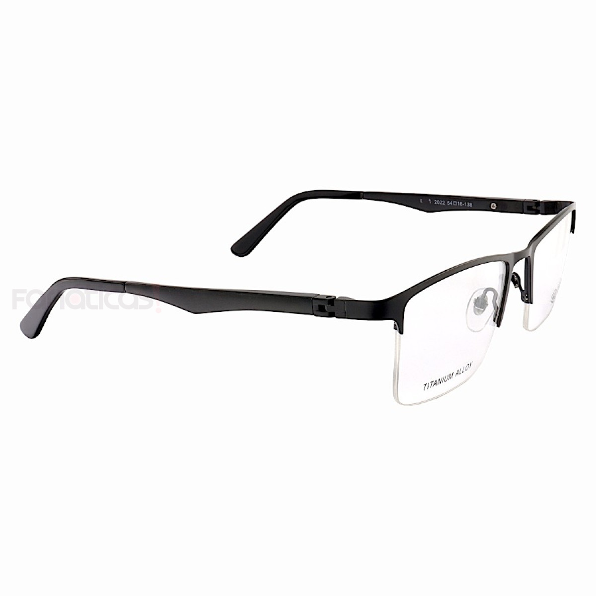 Armação de Óculos Masculina Meio Aro FN9128 Preto