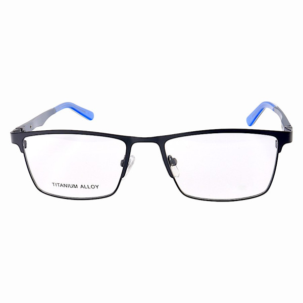 Armação de Óculos Masculina FN9127 Metal Titanium Todo Azul