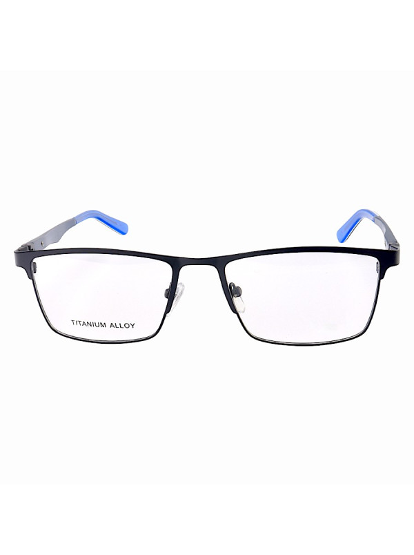 Armação de Óculos Masculina FN9127 Metal Titanium Todo Azul