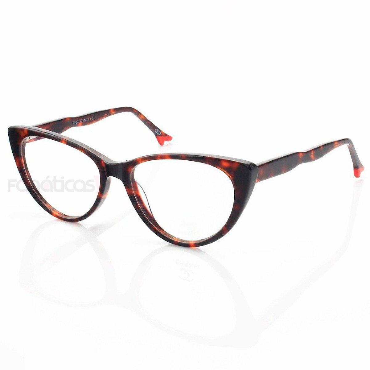 Armacao de Óculos Gatinho CH80512 Sapatinho Marrom Tartaruga