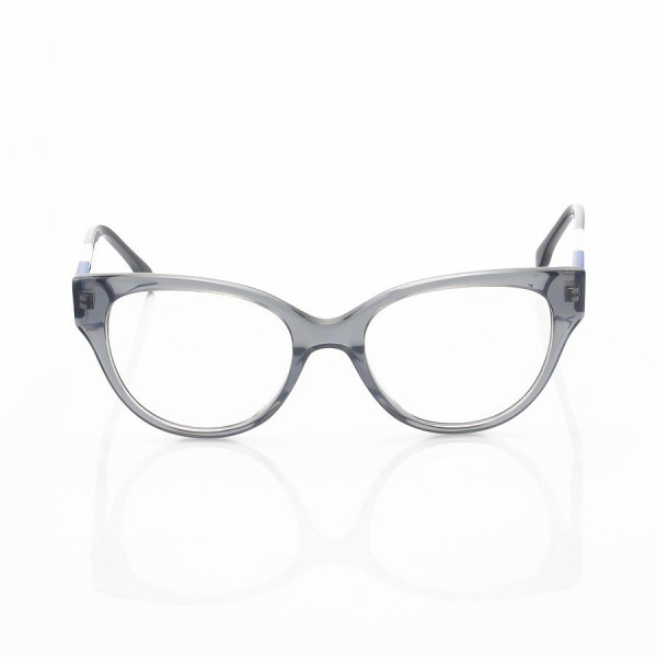 Armação de Óculos Oval FD3260 Cinza e Azul