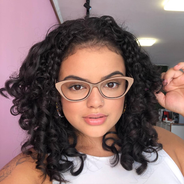 Armação de Óculos  Quadrado Vhe4052 Nude